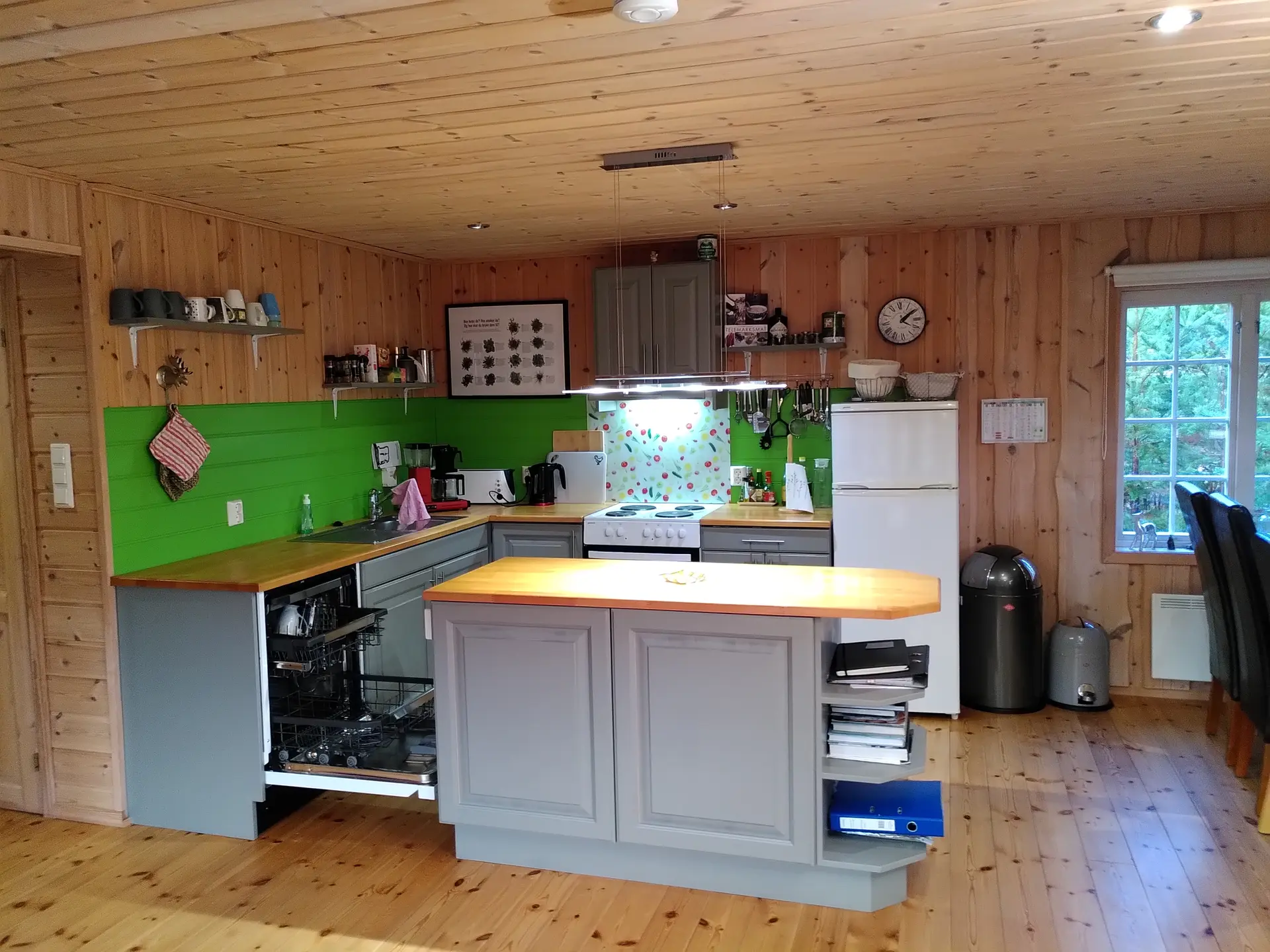 Vollausgestattete Küche im Ferienhaus SLAPPE AV